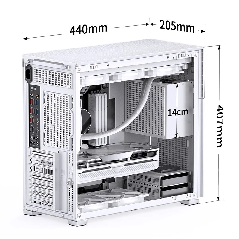 Pc-behuizing Jonsbo D41 STD midi tower wit