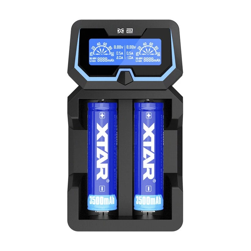 XTAR X2 lader voor Li-Ion 18650