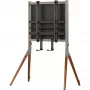 One for All Falcon Universal WM 7481 - standvoet - voor LCD-TV / soundbar - notenhout, antraciet - beeldschermformaat: 81,3–177,8 cm (32–70)