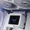 Vloeistof-CPU-koeler Valkyrie VK-AIOV240W 240-mm-radiator met lcd
