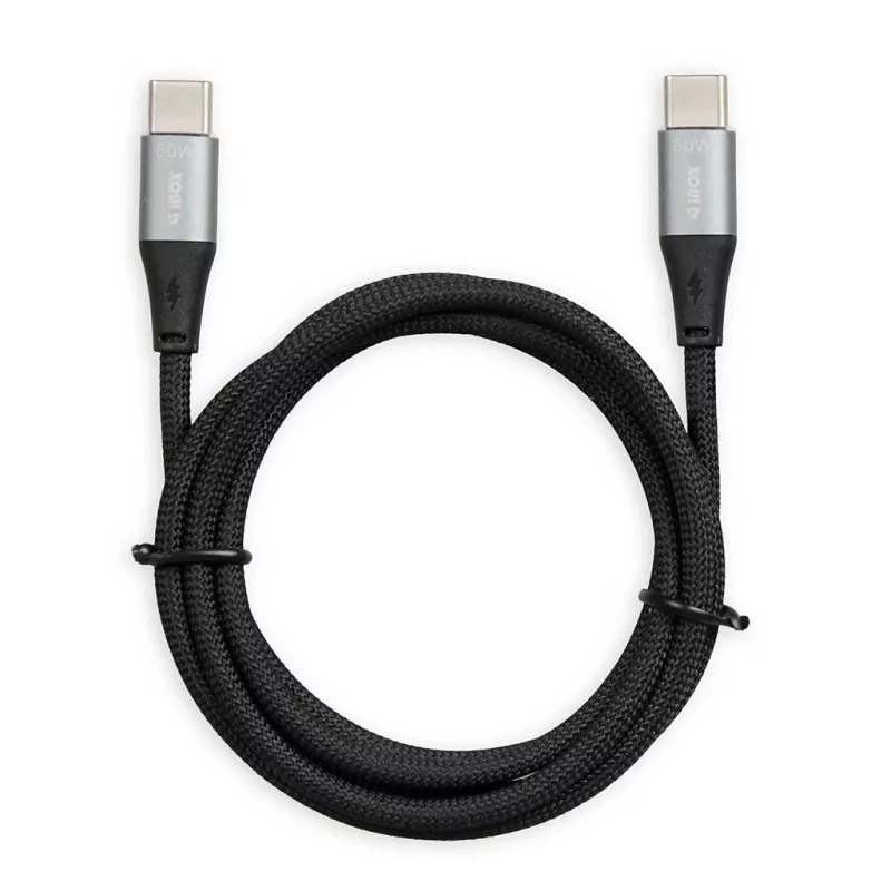 iBOX IKUTC USB-C-kabel 60W 2m zwart