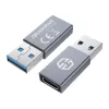 Adapter GRAUGEAR G-AD-CTA-10G USB-A naar USB-C zilver
