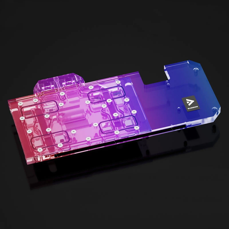GPU-waterblok Barrow LRC2.0 voor ASUS STRIX 3070 — volledige afdekking, acryl