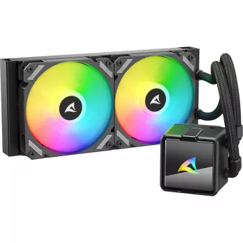 CPU-waterkoeler Sharkoon S50 ARGB, zwart