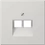 JUNG LS 969-2 UA LG - grijs - thermoplast - conventioneel - JUNG - UAE 2 x 8 UPO - UAE 8-8 UPO - UAE 8-8 UPOK6E - UAE 8-8 UPOK6 - MK-POF-2UAE - RJ-45