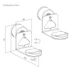 Wandbeugel MACLEAN MC-495 voor 2x Sonos ERA luidsprekers, verstelbare hoek, robuust