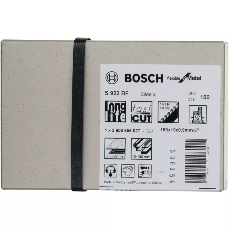 Bosch 2 608 656 027 decoupeer-/schrob-/reciprozaagblad bimetaal 100 st.