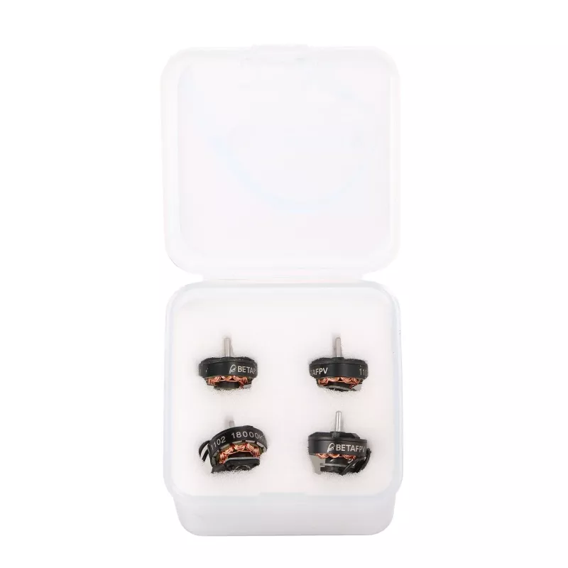Borstelloze dronemotorset BETAFPV 1102 18000KV, 4 stuks, 45 mm statorlengte