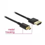 HDMI-kabel DeLOCK 85119 0,25 m type A type D zwart