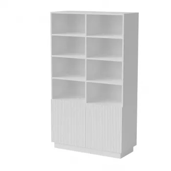 Opbergkast Cama Meble LIVERTI boekenkast 100×420×1705 mm wit