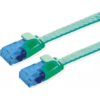 VALUE patchkabel Cat.6A (klasse EA) UTP, extra plat, groen, 3 m (21.99.2043)