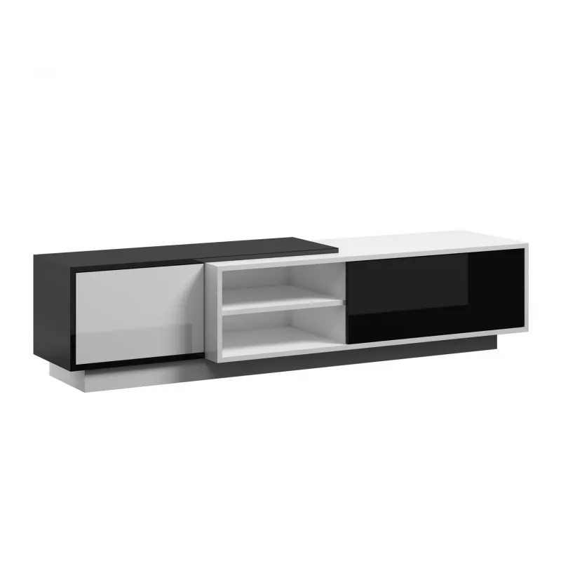 Cama TV-kast SIGMA1 180 wit/zwart glanzend
