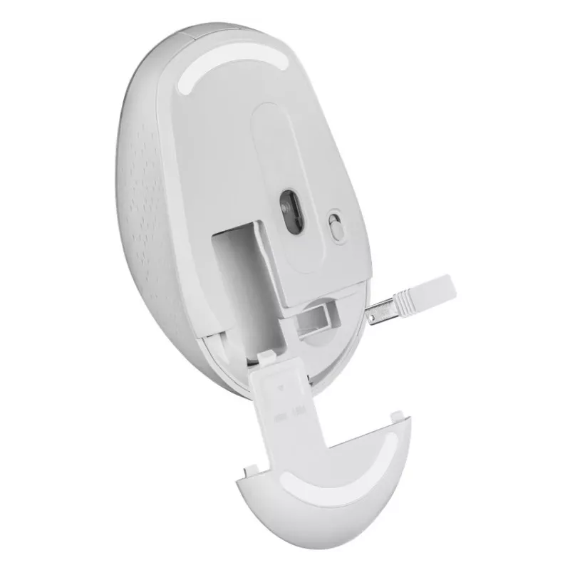 Draadloze muis met stille klik AURIS MB-027 800/1200/1600 DPI wit