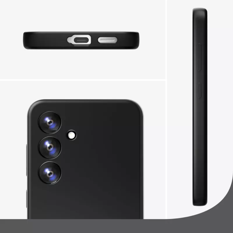 4smarts Silicone Case Cupertino 541337 hoesje voor Samsung Galaxy A56, zwart