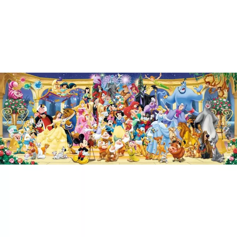 Puzzel panorama - Disney groepsfoto (1000 stukjes)