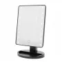 Extralink Make-up spiegel, zwart met verlichting en standaard