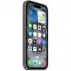 Hoesje Apple iPhone 16 siliconen case met MagSafe steengrijs