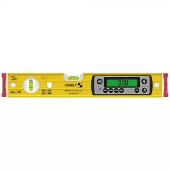 Waterpas STABILA TECH 196 DL 19830, digitaal 40 cm, nauwkeurigheid 0,5 mm/m, antislip, met tas
