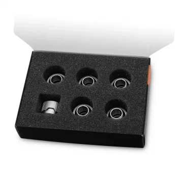 EK Water Blocks EK-Quantum Torque HDC 12 fitting, 6-pack, satijn titanium