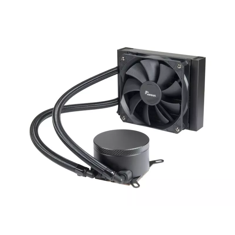 All-in-one waterkoeling INTER-TECH Argus Iceman B-120, 120mm ventilator, hydraulisch lager, zwart