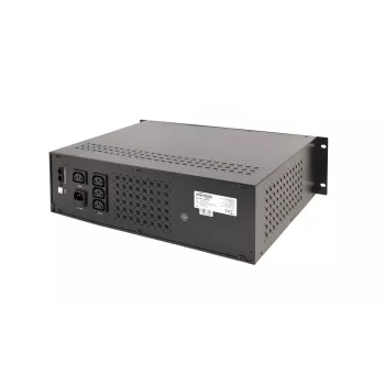 Gembird - UPS rack 19'' 3,4U 1500VA, 4x IEC 230V uitgang, IEC14 ingang, RJ11, USB, LCD line-interactive 1,5 kVA 900 W 4 stopcontacten