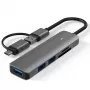 Adapter USB 3.0 - 3 x USB 3.0, SD, TF