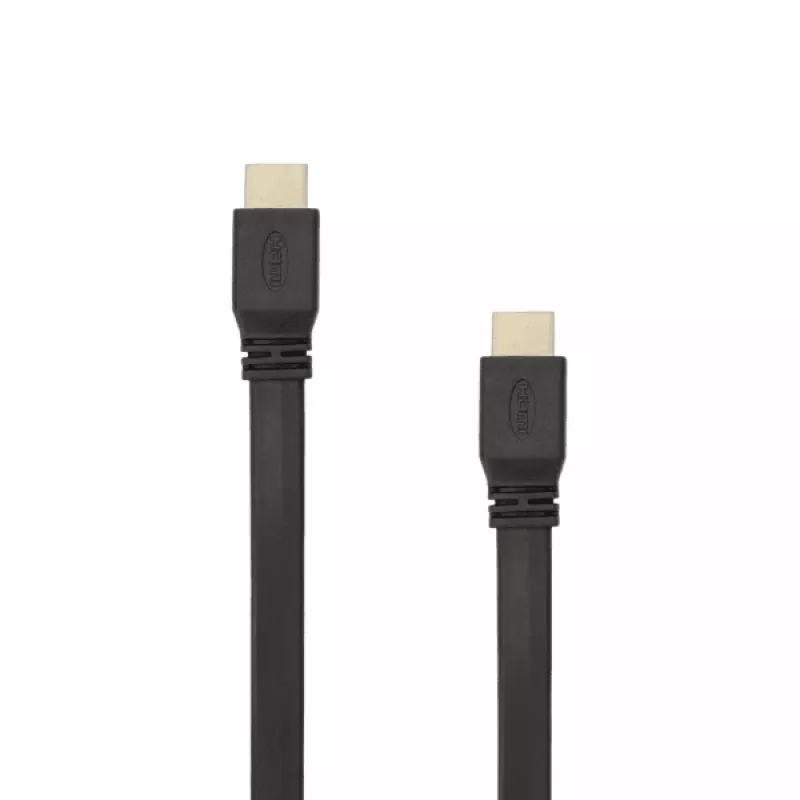 Sbox HDMI-HDMI 1.4 platte kabel M/M 1,5m HDMI-FLAT-15B zwart