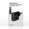 Qoltec GaN POWER PRO oplader | 2xUSB-C | 2xUSB | 130W | 5-20V | 1.5-5A | XP | zwart