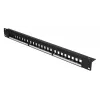 Patchpanel Extralink 24-poorts U/UTP (UTP) modulair, 1U, zwart, 482,6 mm breed