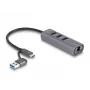 DeLOCK 64282 laptop-dockingstation & poortreplicator bekabeld USB 3.2 Gen 1 (3.1 Gen 1) Type-C grijs (64282)