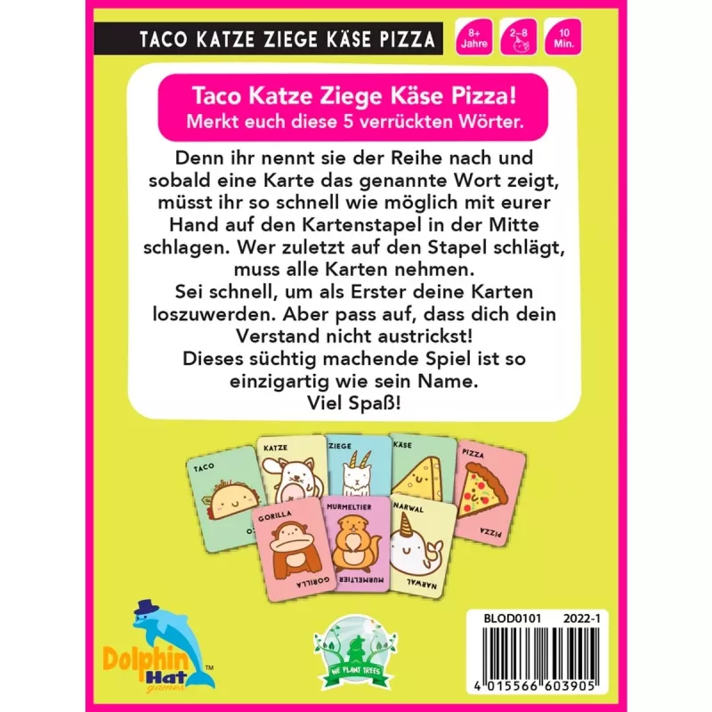 Taco Cat Goat Cheese Pizza, kaartspel