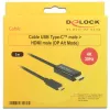 Videokabel-adapter DeLOCK 85260 USB Type-C HDMI 3 m zwart