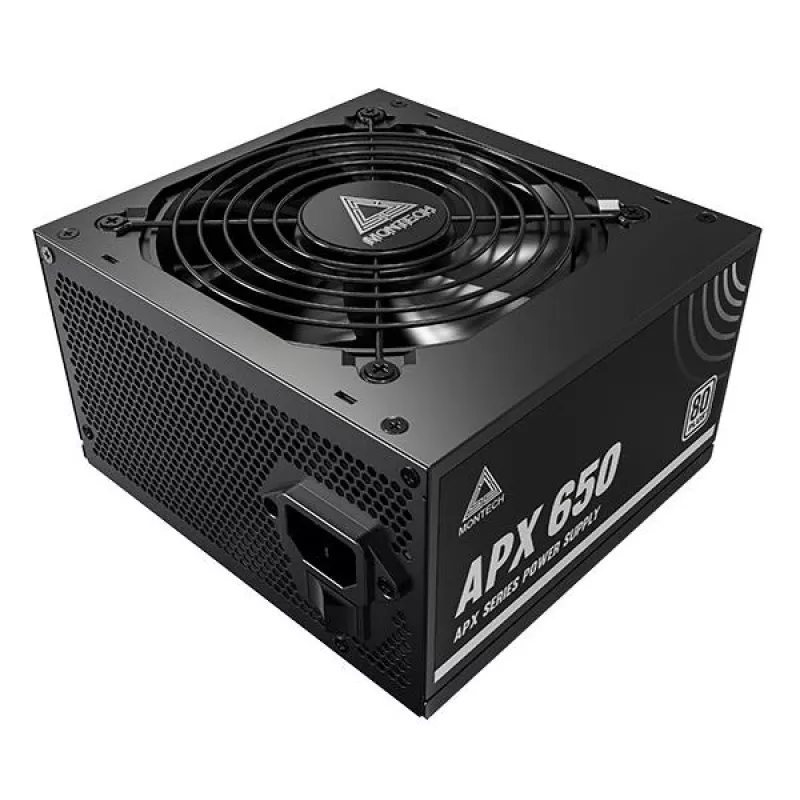 Montech APX650 voeding 650 W 20+4 pin ATX ATX zwart