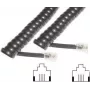 Telefoonkabel e+p T 15 2 m zwart