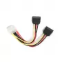 SATA-kabel Gembird CC-SATA-PSY-0.3M Meerkleurig