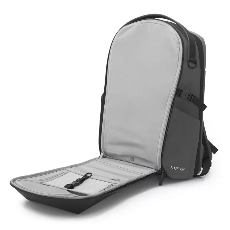 Rugzak XDDESIGN Bizz grijs P705.932 – waterafstotende, lichte stadsrugzak