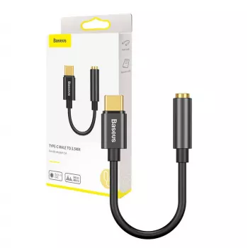 Kabeladapter Baseus CATL54-01 Type-C naar 3,5 mm, zwart