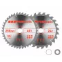 CMT cirkelzaagbladen-set 250 x 30 mm, 24/40 tanden, HM, twee bladen
