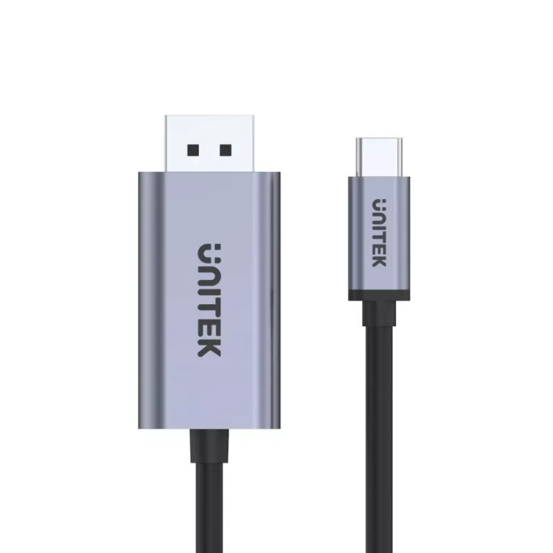 UNITEK V1409A kabeladapter USB-C DisplayPort zwart, grijs