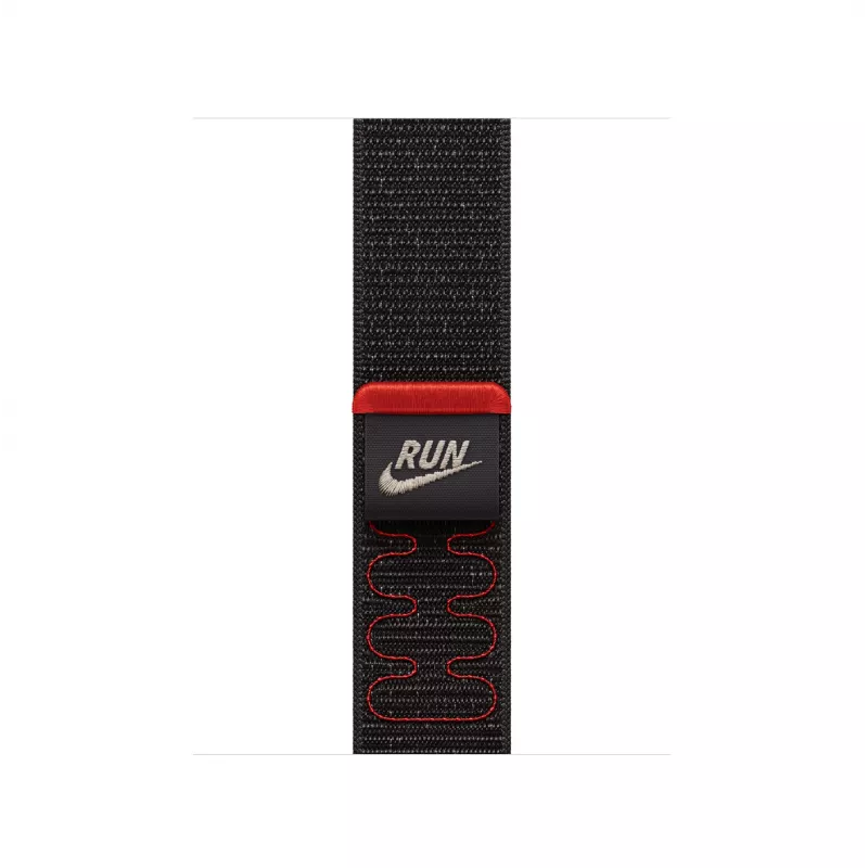 Apple Nike Sport Loop band zwart nylon, gerecycled polyester, spandex