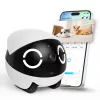 Enabot ROLA Mini huisdiergezelschapsrobot, laser, 5000 mAh, wit/zwart