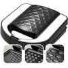 Toaster sandwichmaker Maestro MR-709 3in1 750W – sandwichpers, grill- & wafelplaten, wit