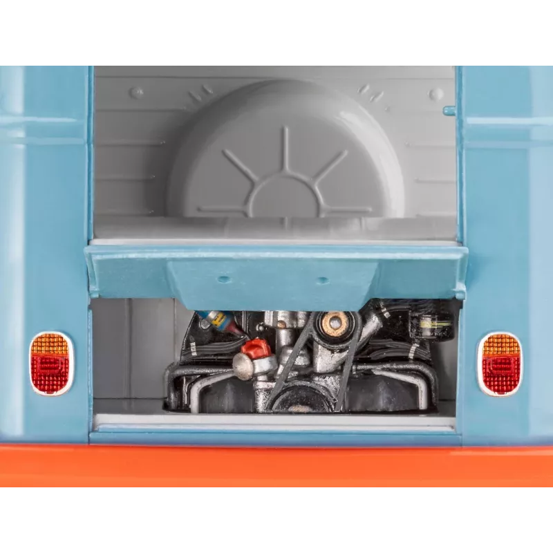 Kunststof model VW T1 Panel Van - Gulf decoratie 1/24