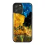iKins hoesje voor Apple iPhone 12 / 12 Pro – zwart, design Café Terrace