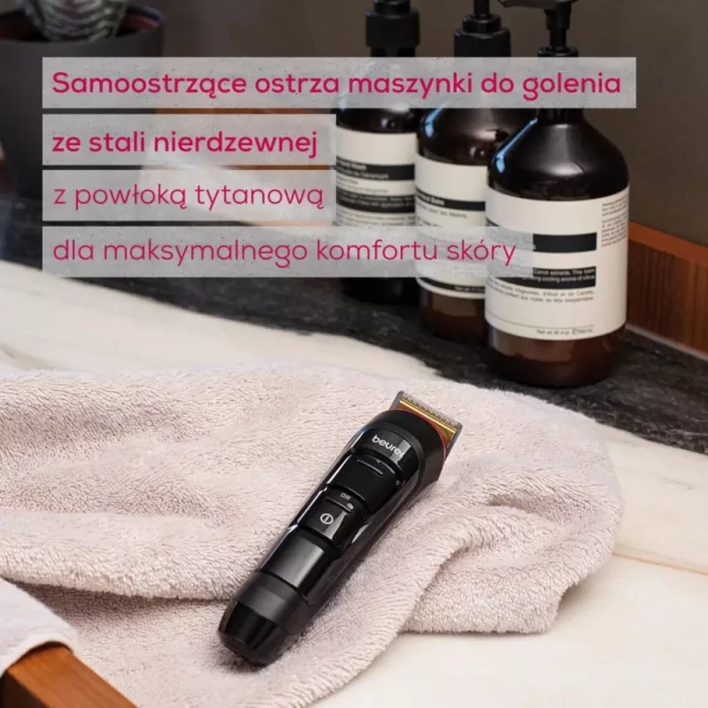 Beurer baard- en stoppeltrimmer MN4 oplaadbaar precisie snijden