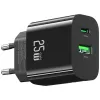 USB-oplader usams USA001629 25W 1×USB-C + 1×USB-A snelladen
