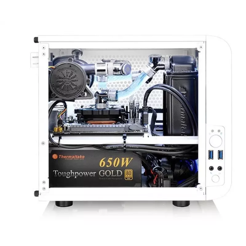 Thermaltake Core V1 Snow Edition cube wit