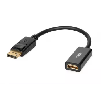 DisplayPort-naar-HDMI-kabeladapter IBOX iadp4k — DisplayPort (stekker) naar HDMI (bus), rechte stekker, 4K-ondersteuning, zilver