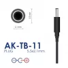Akyga AK-TB-11 universele voeding 9 V / 1 A, 9 W, 5,5 x 2,1 mm stekker, 1,5 m