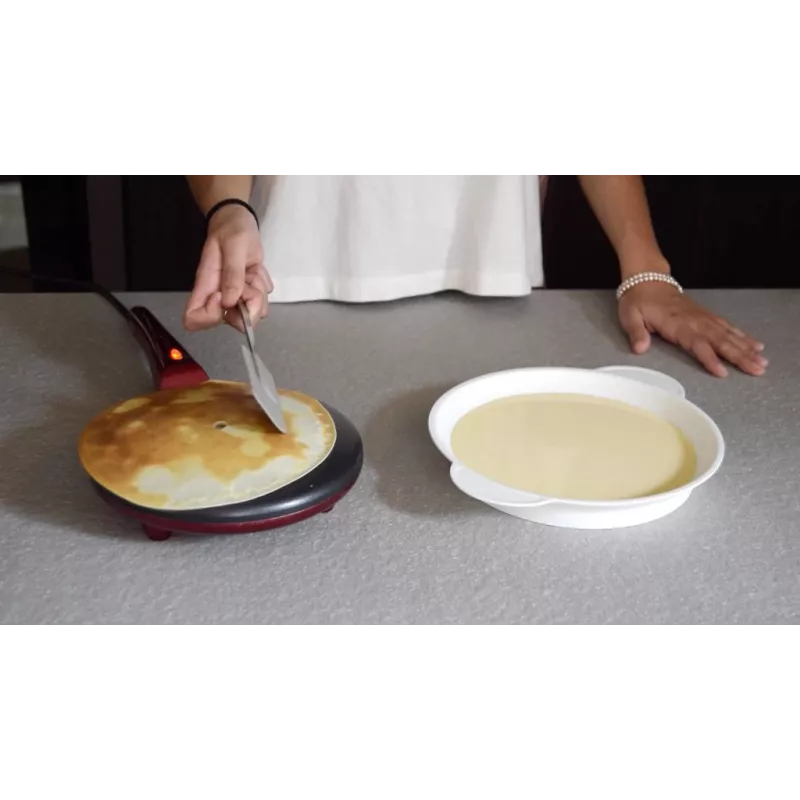 Crêpe-maker Beper BT.710Y – elektrische pannenkoekenbakker, antiaanbakplaat
